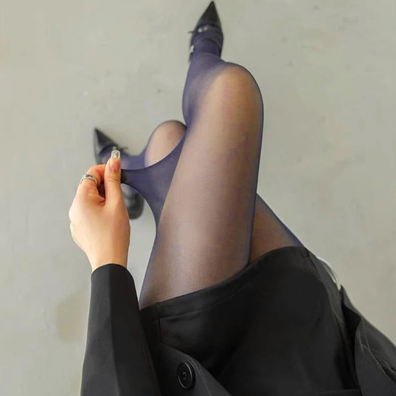 1Pair Sheer Burgundy Tights for Women Super Elastic Large Size Leggings Women's Sexy Leggings Spring /summer Tights