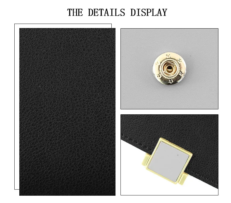 Patchwork Short Women's Wallet Fashion Square Clutch Money Credit Multiple Card Holders Metal Buckle Tri-Fold Ladies Coin Purse