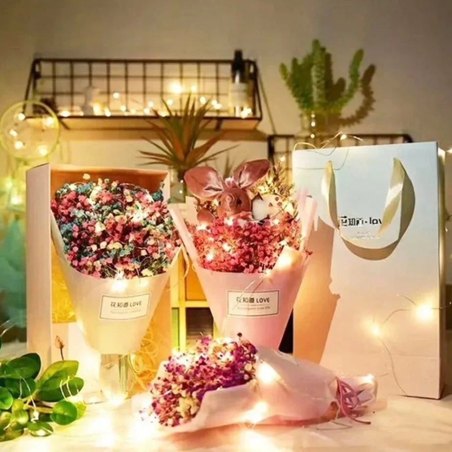 5M Waterproof LED String Lights Copper Wire Fairy Lights Battery Operated DIY Wedding Party Christmas Decoration Lights String