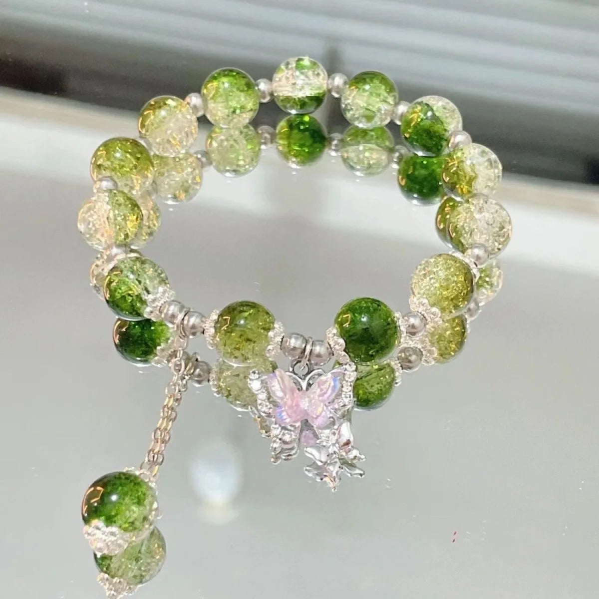 Bracelet Strand Beads Korean Fashion Jewelry for Women Non Fading Charm Hand Decoration Accessories Girls Gift Wholesale