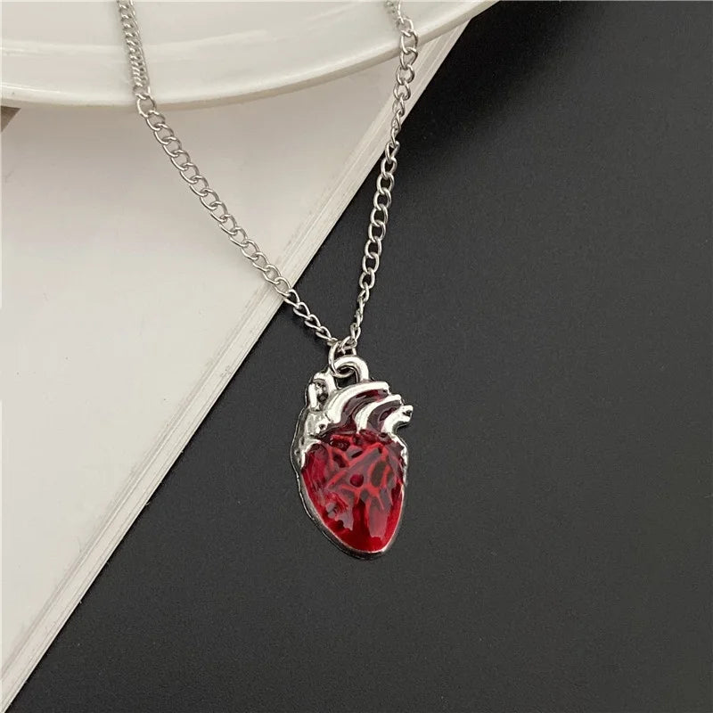 Punkl Big Cross Pendant Necklaces for Women Men Gothic Irregular Cross Clavicle Chain Necklaces Aesthetic Jewelry