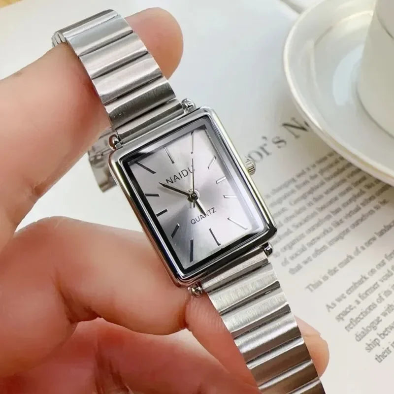 2025 New Women Watch Stainless Steel Belt Quartz Watch Luxury Ladies Quartz Wristwatch Dropshipping Relojes Para Mujer