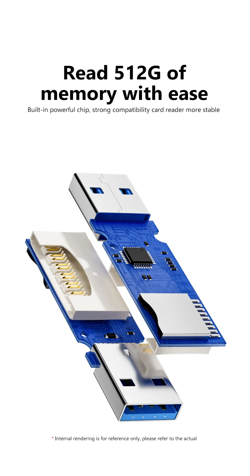 2in 1 USB 3.0 Card Reader USB2.0 To SD TF Memory Card Adapter For PC Laptop Accessories Flash Drive Card Reader Smart Cardreader