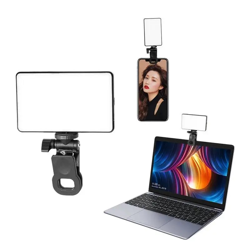 USB Charge Portable LED Video Mini Fill Light For Sports Camera Smartphone Laptop Universal Selfie Adjustable Photography Lamp
