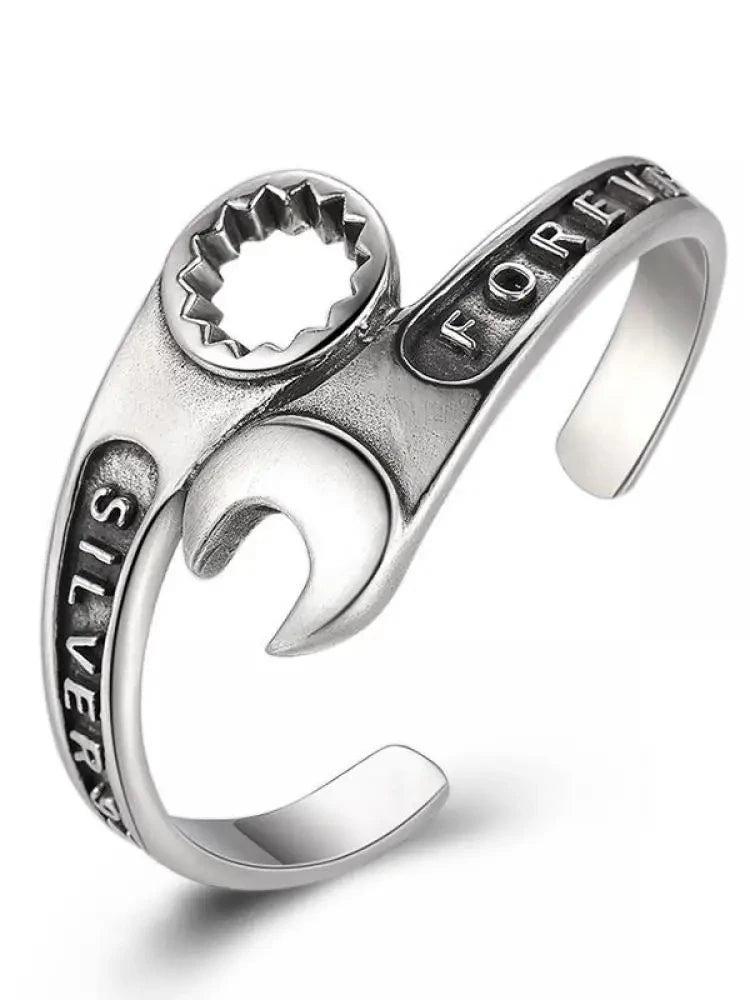 Fashion Wrench Bracelet Repair Tool Wrench Cuff Open Bracelet Men Motorcycle Rider Punk Rock Party Jewelry Gift