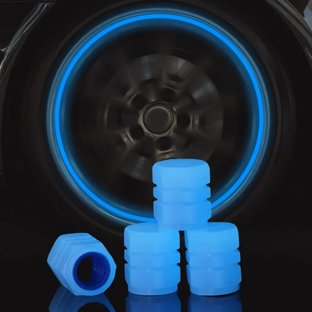 Luminous Tire Valve Cap Car Wheel Hub Glowing Dust-proof  Rim Stem Covers Applicable for Xiaomi M365/1S/Pro Scooter Accessories