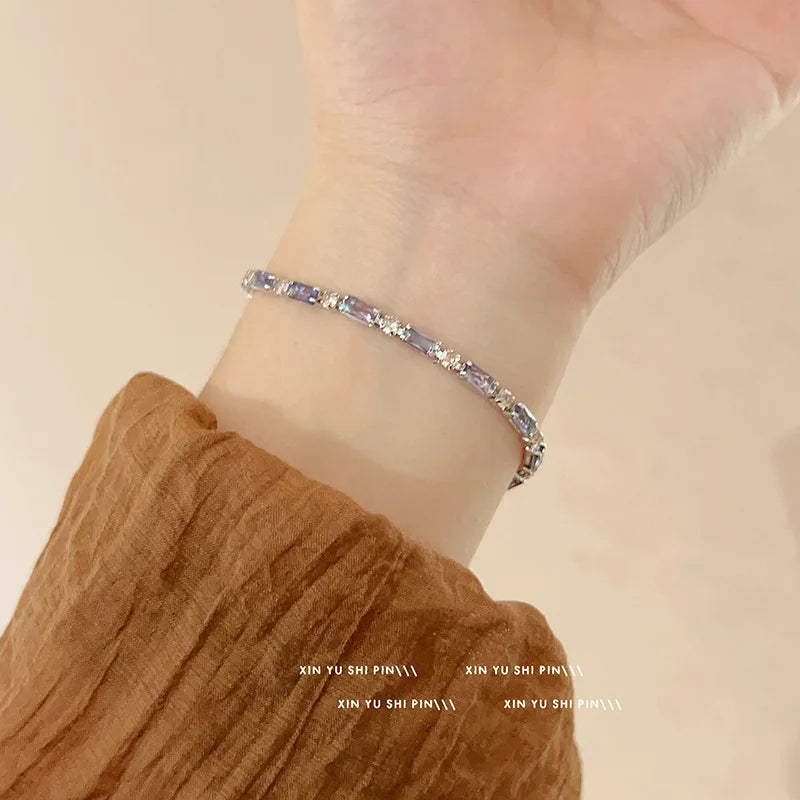 Woman Bracelet Crystal Rhinestone Bracelet Bangle Wristband Wedding Bridal Jewelry