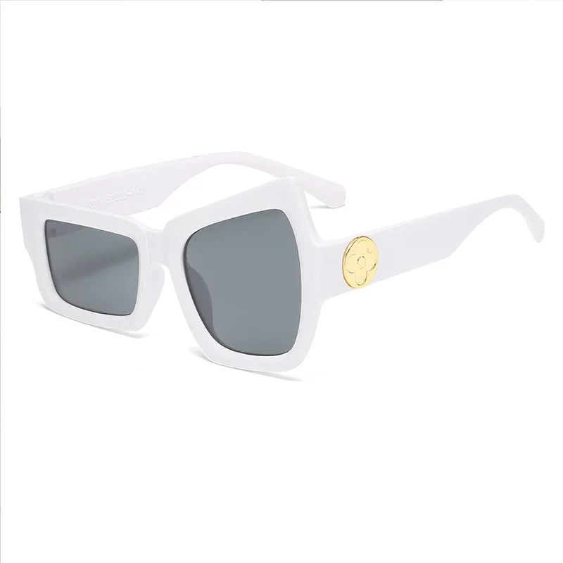 Funny Glasses With Raised Eyebrows on One Side Fashion Hip Hop Sunglasses Irregular Personality UV400 Sun glasses for Men Women