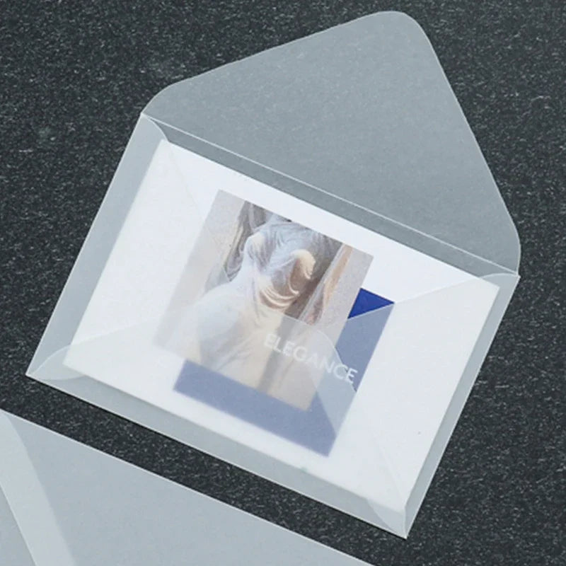 10pcs/lot Blank Translucent Envelope for Invitations Postcards European Giftbox Message Card Envelopes Wedding Business Letters