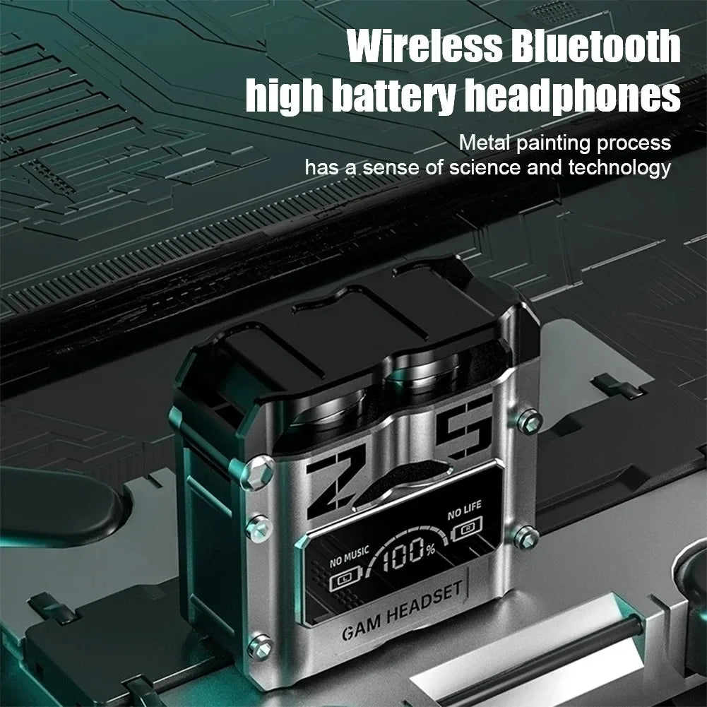 Wireless Noise Reduction HQ High Quality TWS Earphone M25 In-ear Type-C LED Display Recharge Earphone Waterproof Headphone
