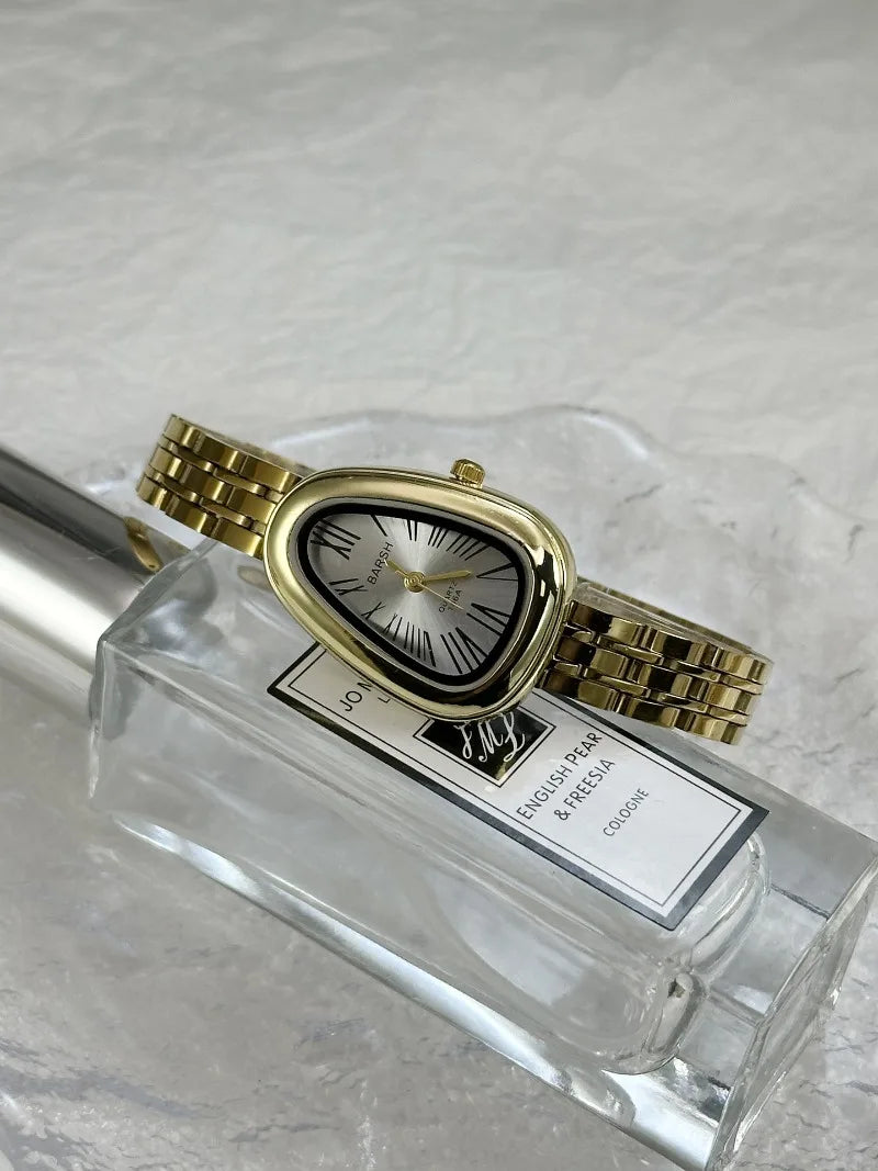 Hot Sale Stainless Steel Strap Women's Watch Irregular Snake Head Dial Ladies Quartz Watch Fashion Luxury Gift Clock Wholesale