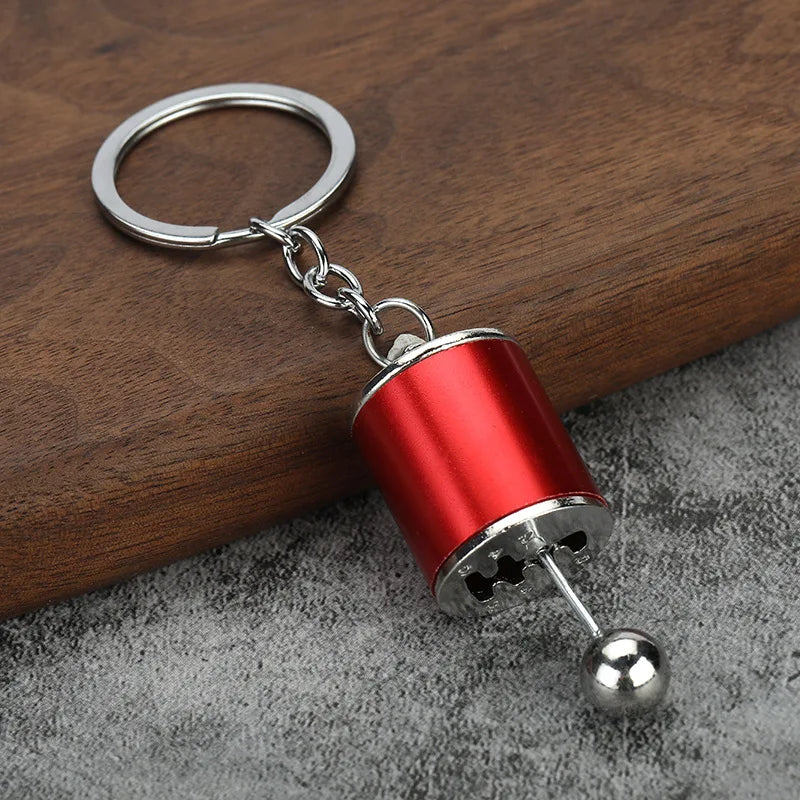 Beautiful Car Modification Pendant Six Gear Shift Keychain Car Pendant Shifter Metal Keyring