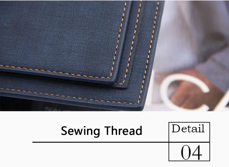 New Slim Vintage Men Wallets High Quality Card Holder Male Purses Photo Holder PU Leather Small Mens Clutch Wallet