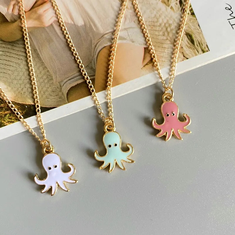 Lovely Starfish Necklace for Women Girl White Blue Black Pink Color Fashion Choker Necklace Gift For Friend Wholesale Jewelry