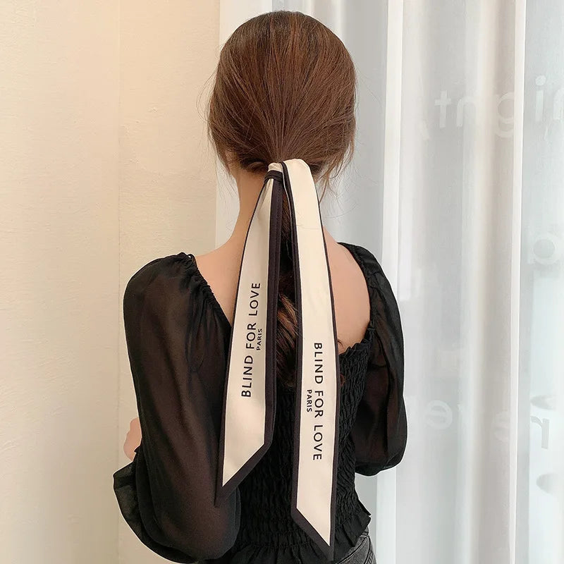 2024 New Luxury Brand Scarf Tarot Women Scarf Bag Hair Skinny Silk Scarves Design Foulard Neckerchief Headband For Ladies