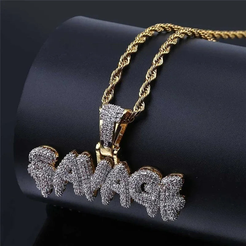 Retro Buddhist Exorcist Vajra Pendant Necklace Fashion Religious Good Luck Amulet Wealth Jewelry for Men