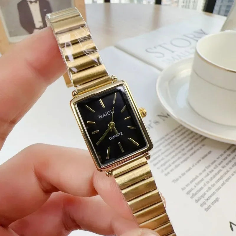 2025 New Women Watch Stainless Steel Belt Quartz Watch Luxury Ladies Quartz Wristwatch Dropshipping Relojes Para Mujer