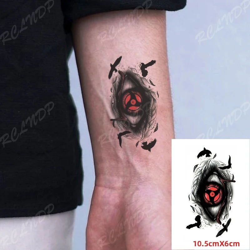 Waterproof Temporary Tattoo Sticker Anime Cartoon Kids Sea Love Pattern Flash Tatoo Fake Tatto Body Art for Woman Men