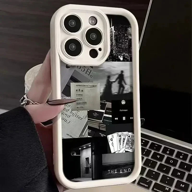 Liquid Silicone Case For iPhone 11 Funda iPhone 15 11 12 13 14 Pro Max XR XSMax 7 8 Plus SE 2020 2022 Lens Protection Soft Cover