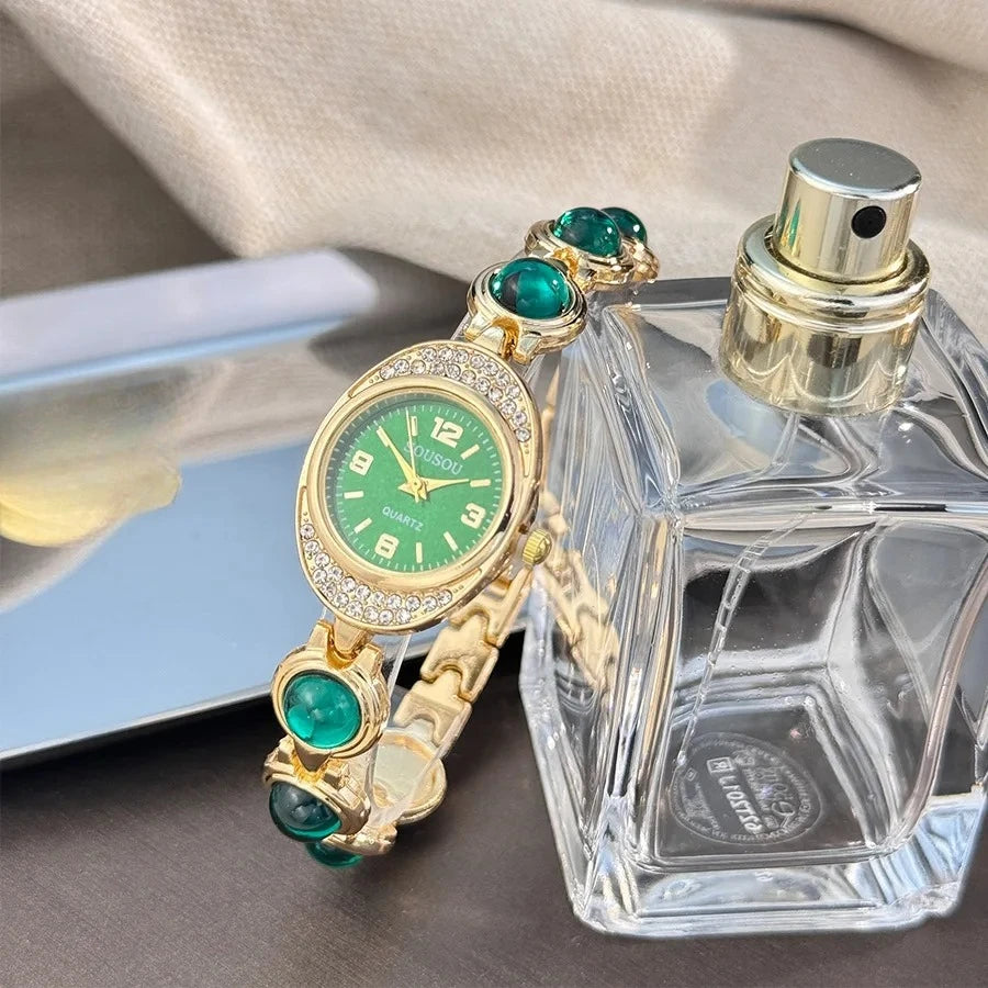 Luxury Bracelet Women Watches New Ladies Yuanbao Shaped Rhinestone Inlaid Women's Quartz Wristwatch Fashion Watches Dropshipping