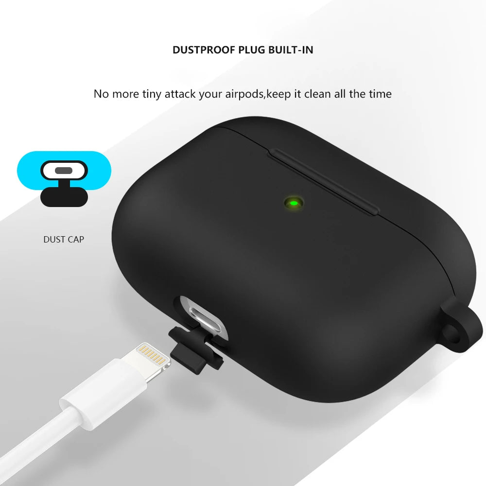 Origin Soft Silicone For Apple Airpods 3 Protective Case Bluetooth Wireless Earphones Cover Shell for Air Pods 3rd gen With Hook