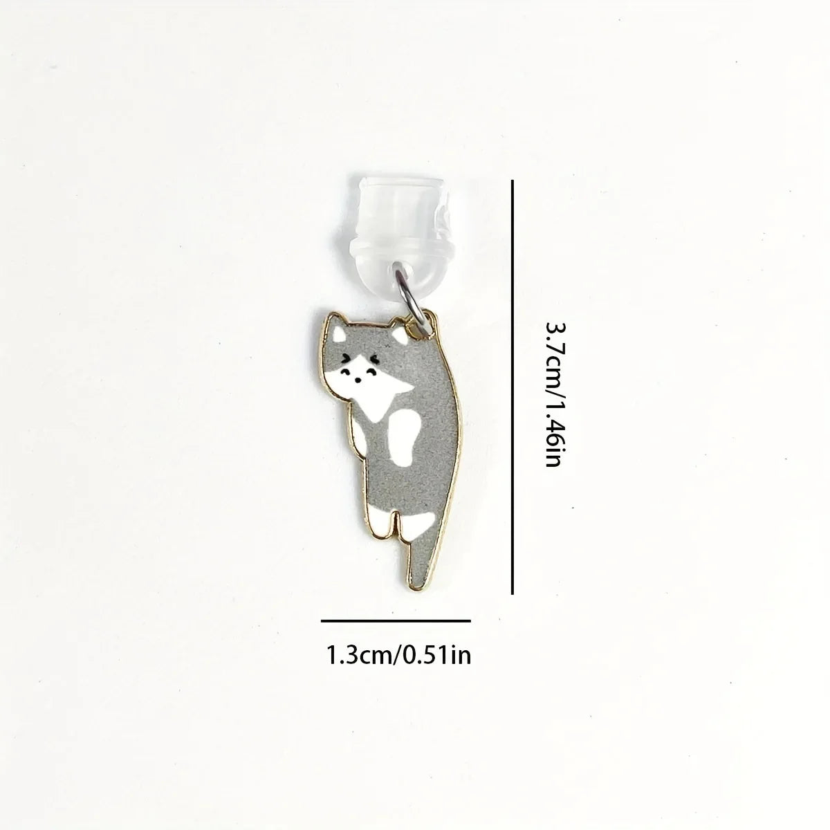 1pcs cat phone dust plug suitable for iPhone for Samsung Type-C interface dust plug phone suspension accessories cute cat