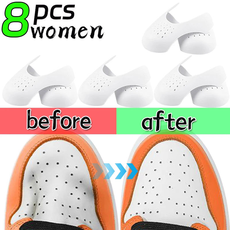 5Pairs Anti Crease Shoe Head Protector for Casual Sneaker Anti Wrinkle Shoe Toe Caps Support Stretcher Expander Shoes Protection