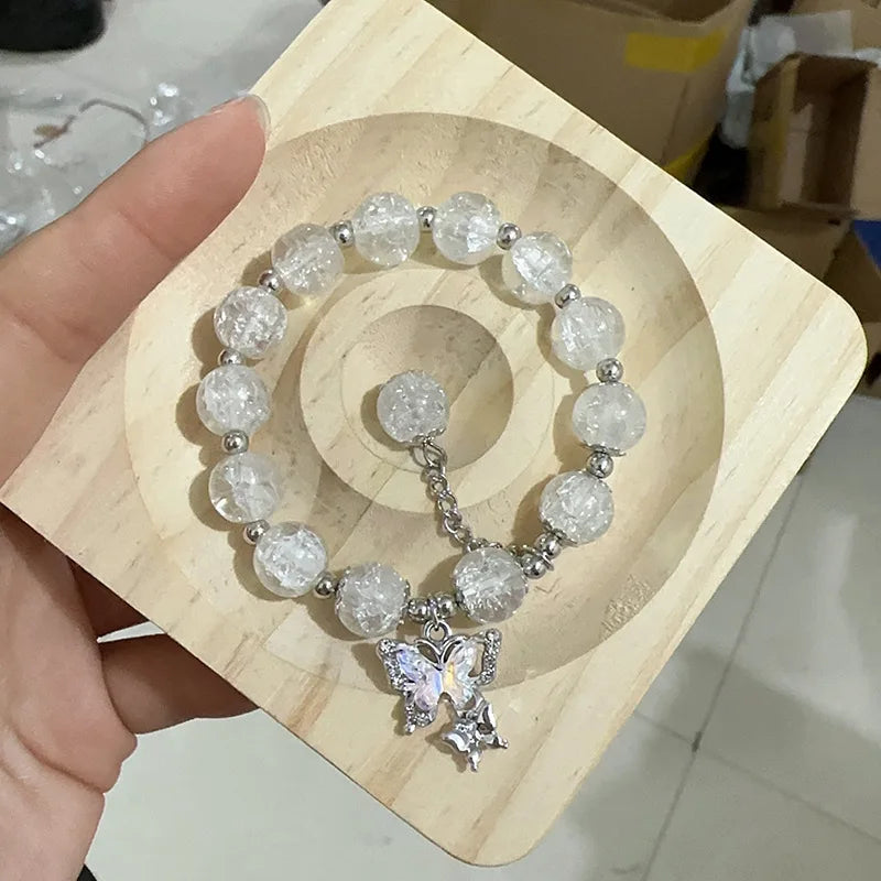 Bracelet Strand Beads Korean Fashion Jewelry for Women Non Fading Charm Hand Decoration Accessories Girls Gift Wholesale
