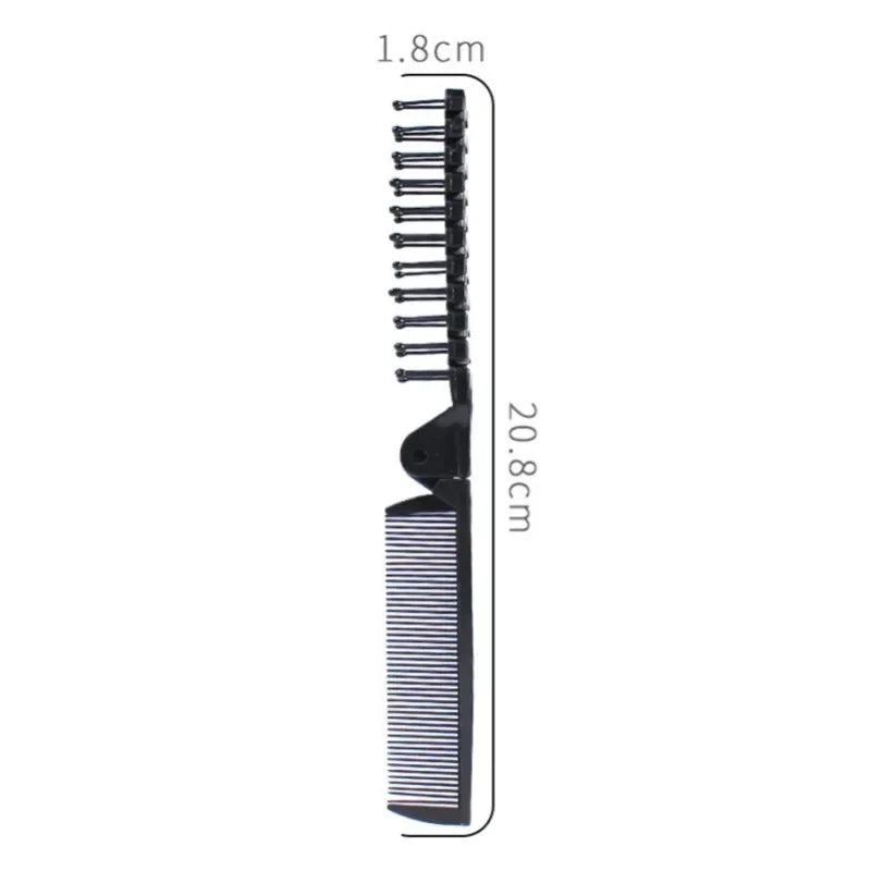 Student Two Types of Comb Teeth Foldable Combs Women Men Folding Pocket Comb for Travel Styling Tool Mini Portable Hair Brush