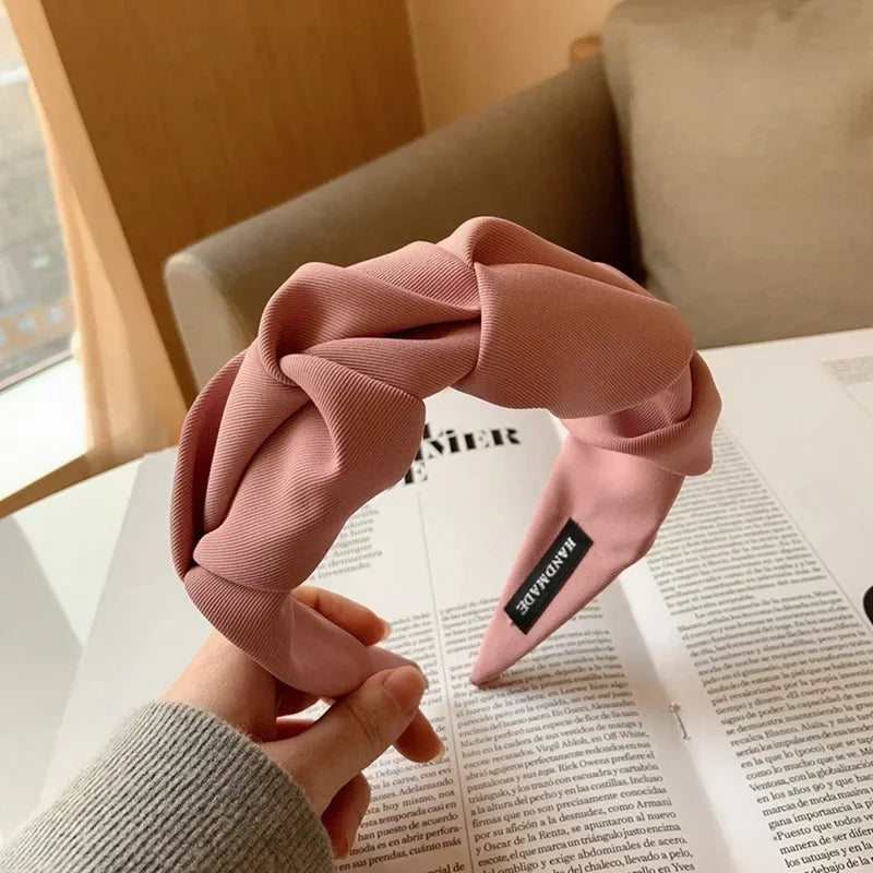 Fashion Hair Hoop Hair Bands for Women Girls Flower Solid Color Headbands Designer Wide Hairband Hair Accessories Headwear
