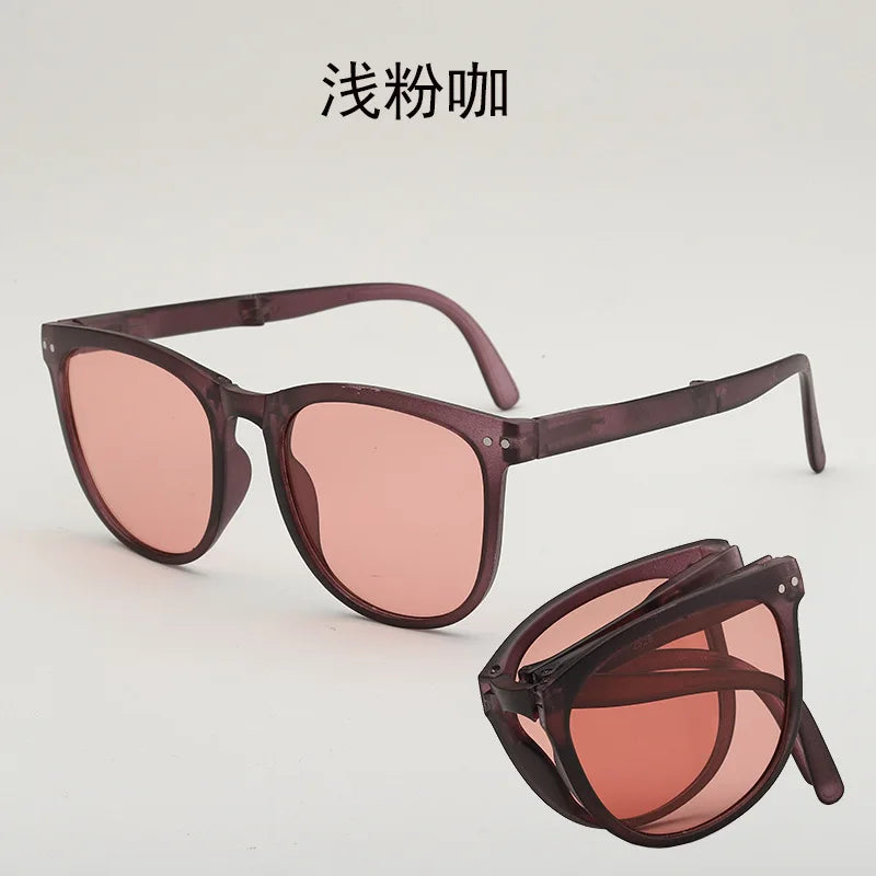 UV400 Cycling Sunglasses Portable Foldable Round Frame Shade Windshield Avoid Flying Insects Bicycle Accessories Темные Очки