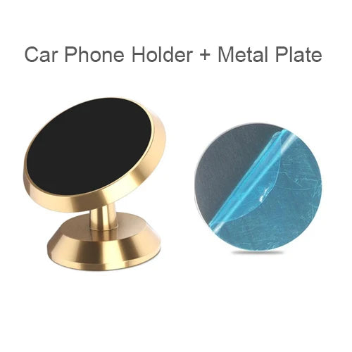 Metal Magnetic Car Phone Holder Mobile Cell Phone Holder Stand Magnet Mount Bracket In Car For iPhone 13 12 Samsung Redmi Xiaomi