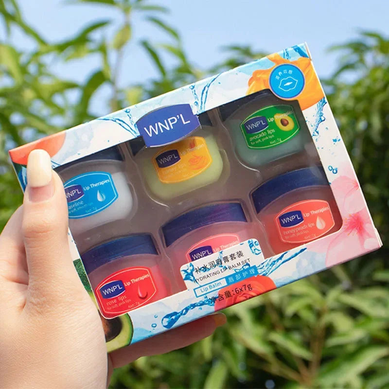 4/6/8 Pieces Set Vaseline Lip Balm Moisturizing Lip Mask Repairing Lips for Men and Women Fade Lip Lines Korea Lip Cream