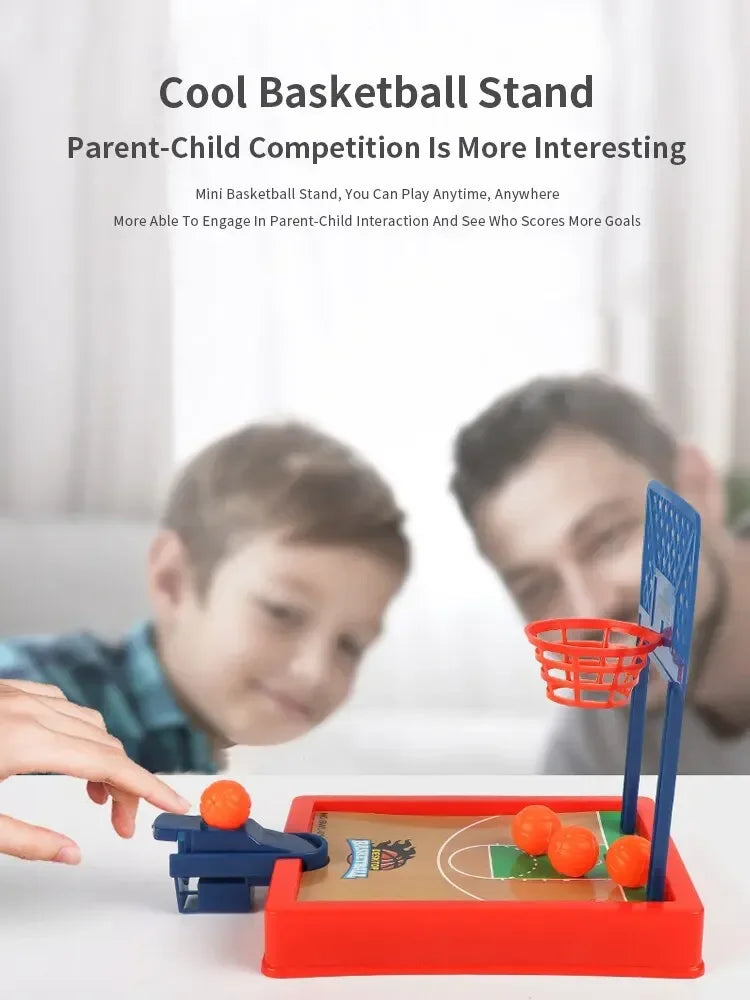 Mini Desktop Tabletop Toys Portable Finger Basketball Game Shooting Machine Party Table Interactive Sport Games for Kids Adults