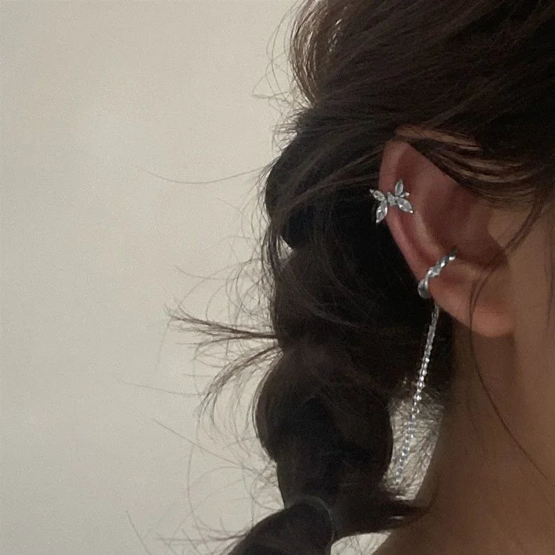 1PC  C-Shape Ear Clips for Women Girls Unisex Minimalist Fashion Cartilage Hoop Earrings Sets can be worn without ear holes