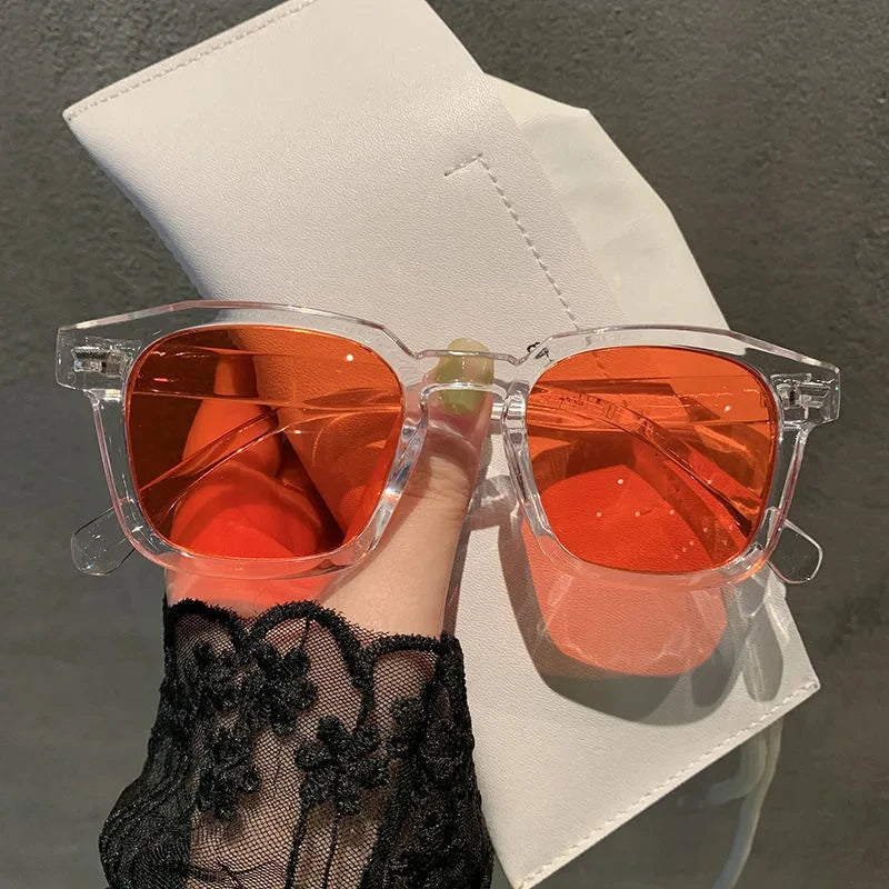 Vintage Sunglasses  Unisex Rectangle Fashion Design Retro Sun Glasses Female Lady Eyeglass Cat Eye Casual Goggles 2023 New