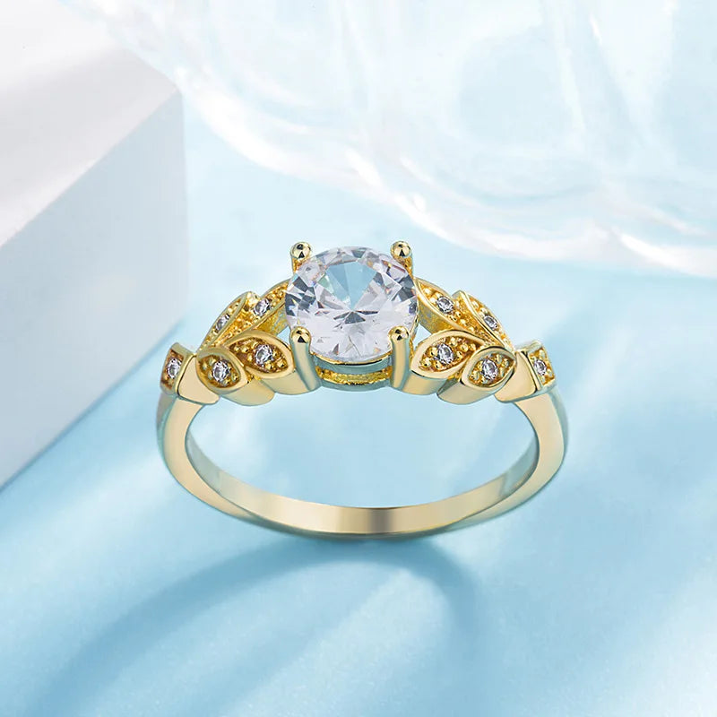 Exquisite Fashion Silver Color Engagement Rings for Women Fashion White Zircon Stones Ring Anniversary Bridal Wedding Jewelry