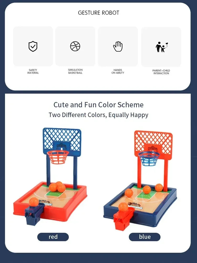 Mini Desktop Tabletop Toys Portable Finger Basketball Game Shooting Machine Party Table Interactive Sport Games for Kids Adults