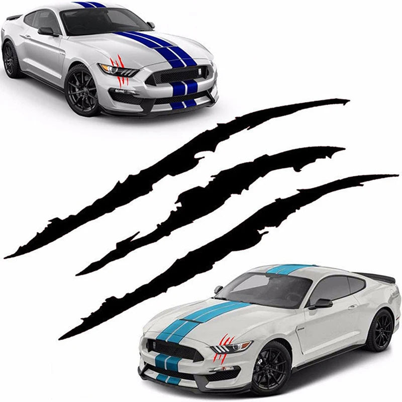 Car Styling Headlights Personalized Car Stickers Monster Claw Scratch Stripe Marks Headlight Decal Car Stickers Auto Accessorie