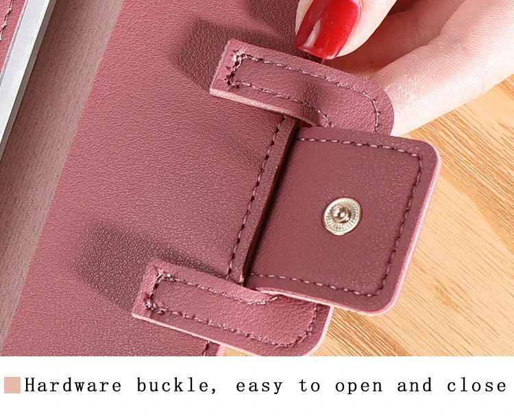 Women  Large Capacity Leather Wallet Cardholder Coin Purses Clutch Phone Credit Card Holder Ladies Luxury Bag