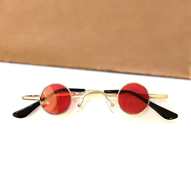 Metal Steampunk Sunglasses Men Women Fashion Round Glasses Brand Designer Vintage Sun Glasses High Quality Oculos De Sol 2023