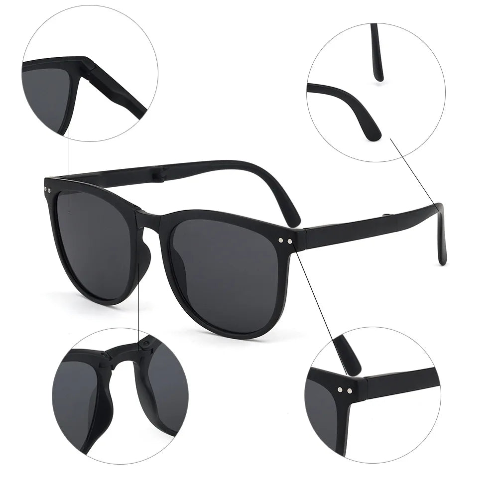 UV400 Cycling Sunglasses Portable Foldable Round Frame Shade Windshield Avoid Flying Insects Bicycle Accessories Темные Очки