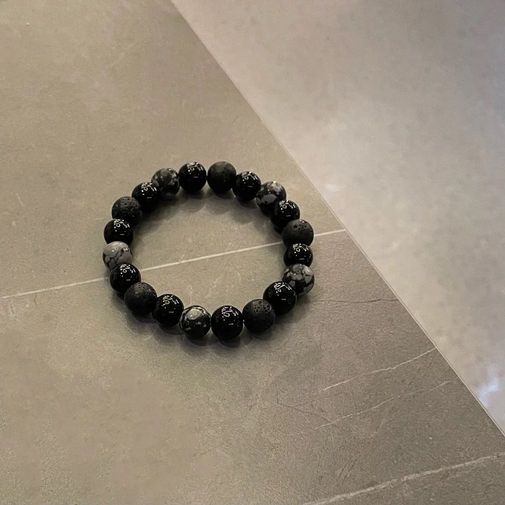 Volcanic Stone Bracelet for Men Lava Stone Beads Bracelet Tibetan Buddha Wrist Chain Women Men Jewelry Gift New Bracelets