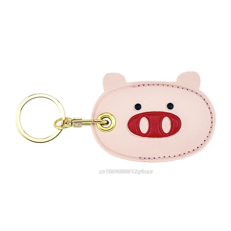 Cute Strawberry Lemon Case for Apple Airtag Protection PU Leather Cover Pendant GPS Anti-lost Keychain Case Pet Dog Cat Collar
