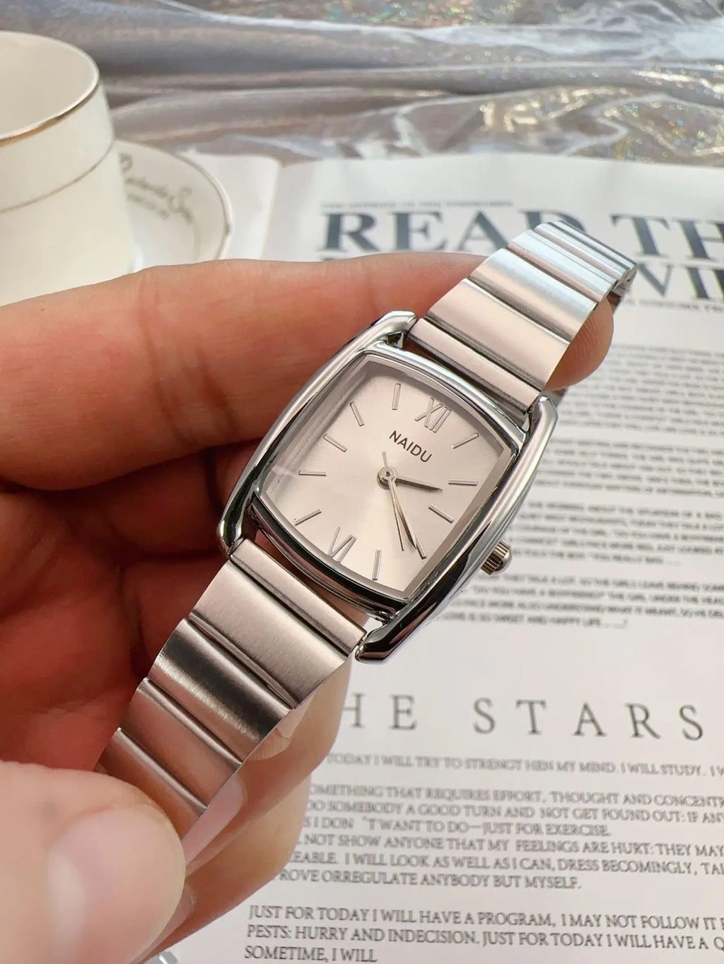Barrel Shaped Watch Stainless Steel Strap Quartz Watch for Women Casual and Fashion Luxury Ladies Gift Wristwatch Dropshipping