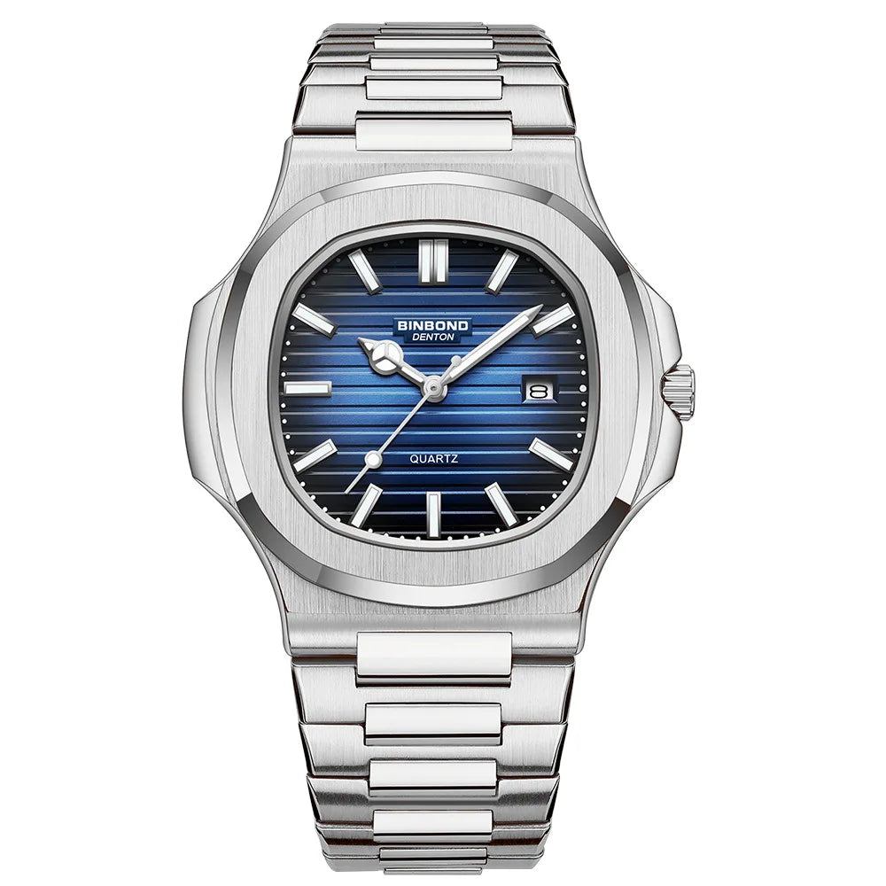 UTHAI CQ249 Luxury men's quartz Watch waterproof ultra-thin watch stainless steel Man watch clock sport Relo watches for man