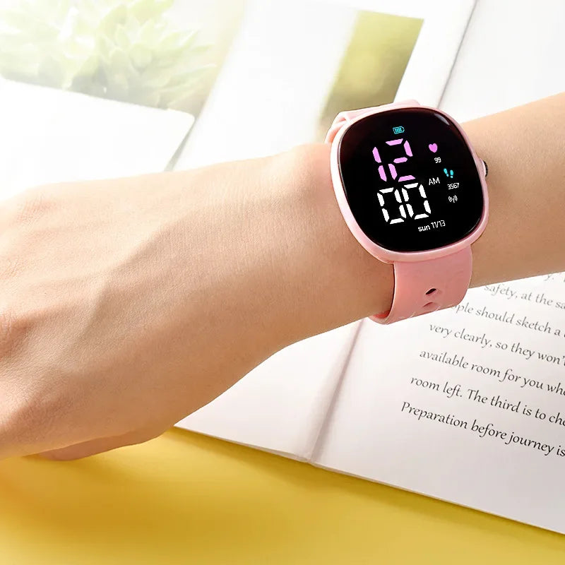 New LED Student Electronic Watch Children Wrist Watch Sports Waterproof Children's Digital Watch kids