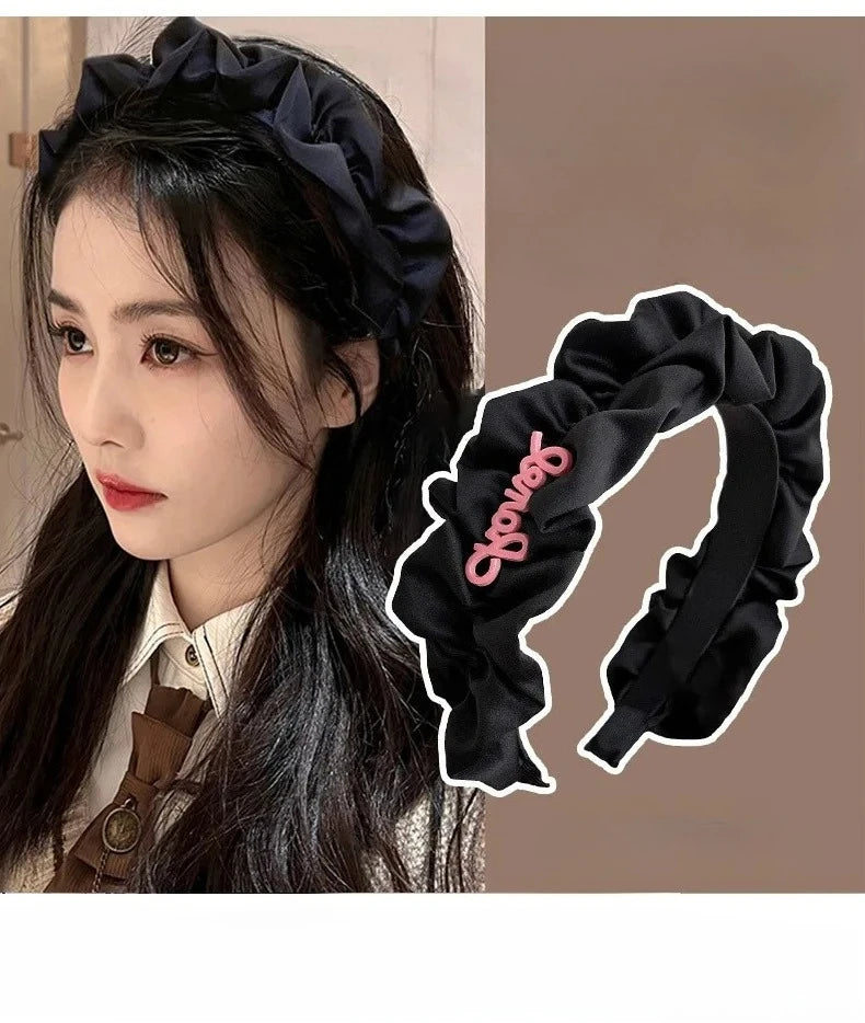 1PC Elegant High Cranial Top Compression Pleated Exquisite Hair Accessories Fashion Sweet Daily Wear Headband 도매