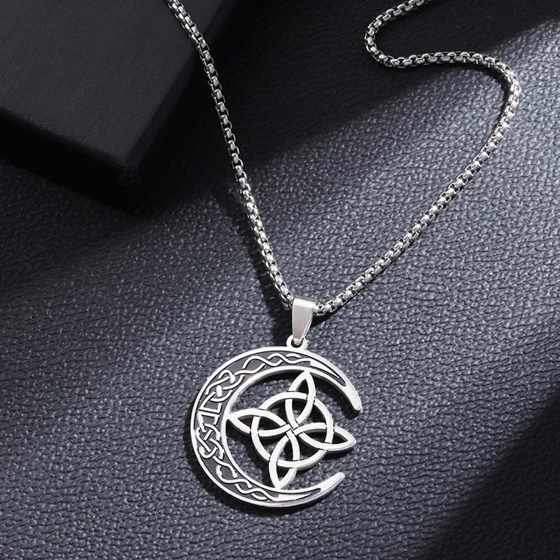 Stainless Steel Witchcraft Witch's Knot Adjustable Bracelet for Men Women Irish Celtic Supernatural Lucky Jewelry