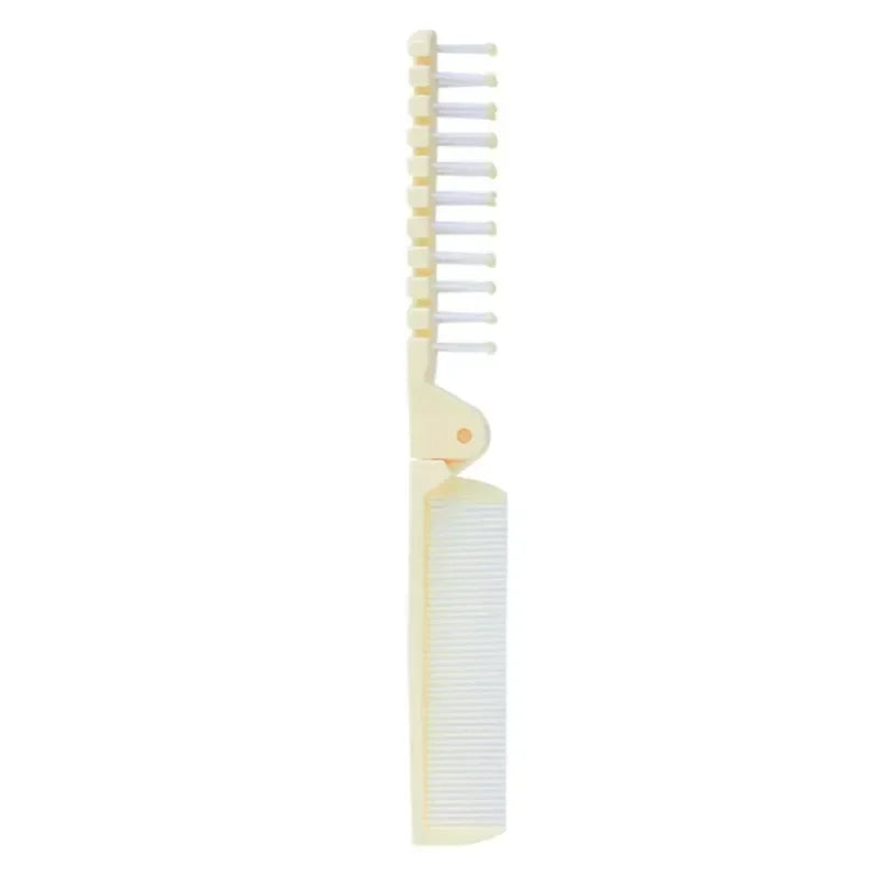 Student Two Types of Comb Teeth Foldable Combs Women Men Folding Pocket Comb for Travel Styling Tool Mini Portable Hair Brush